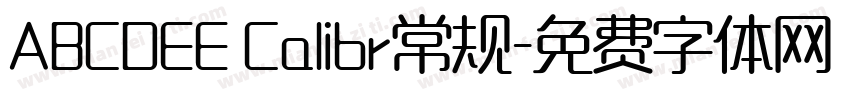 ABCDEE Calibr常规字体转换